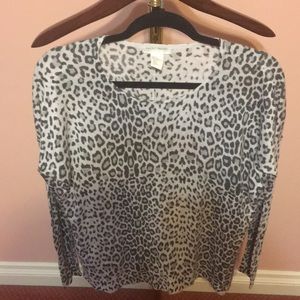 H and M animal print sweater